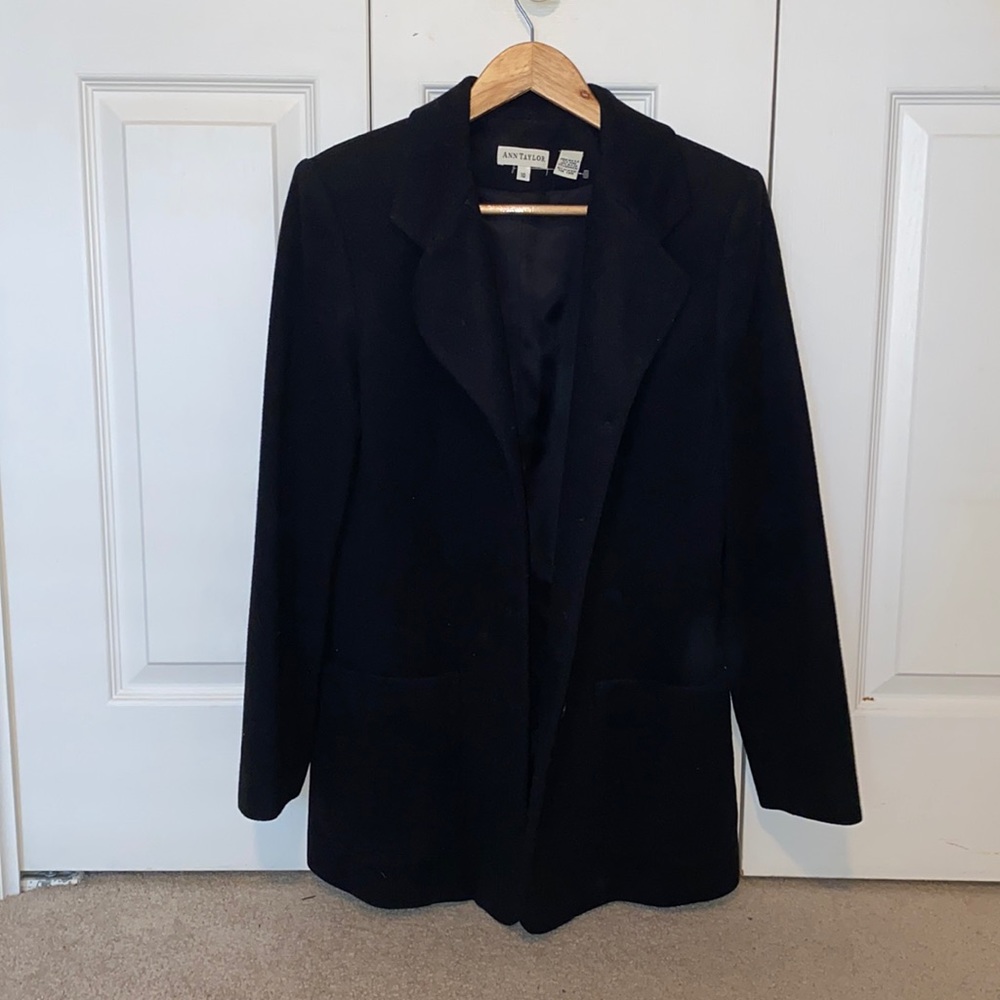 Ann Taylor Black Wool Blazer